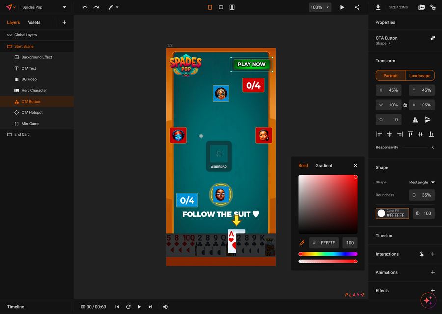 Pixel-level control: the color picker