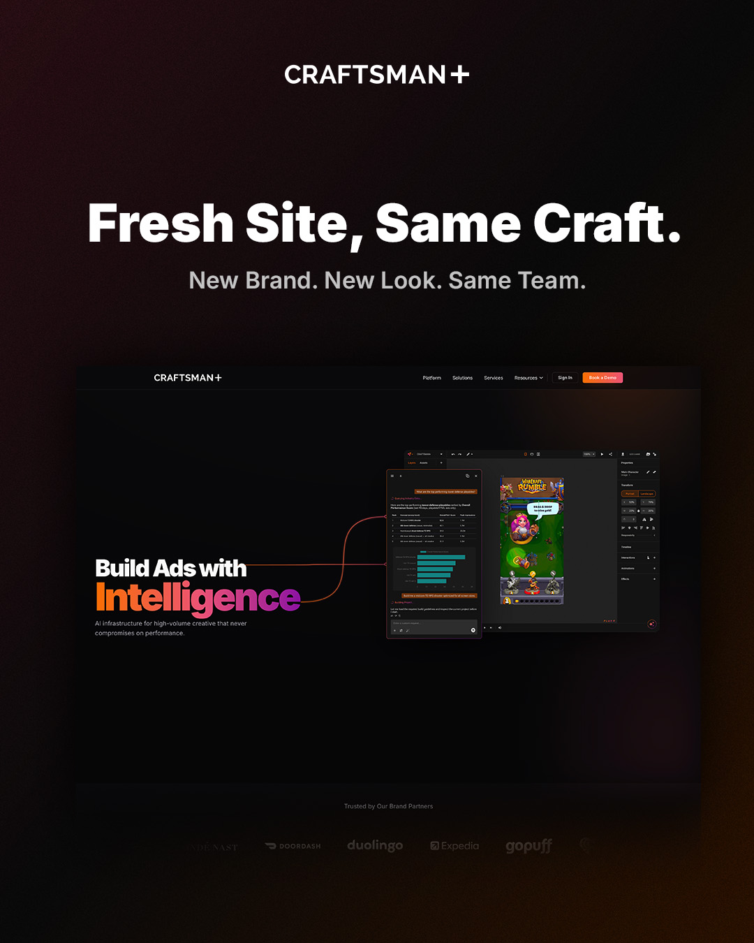 Approved CRAFTSMAN+ static, annotated